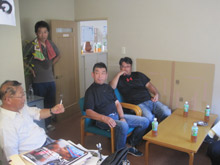 右から日本醗酵社長、専務さん、土村屋酒店さん、私